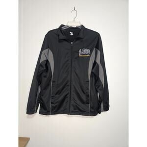 Badger Sports Black Softshell Jacket LSU Tigers University Embroidery Men’s S